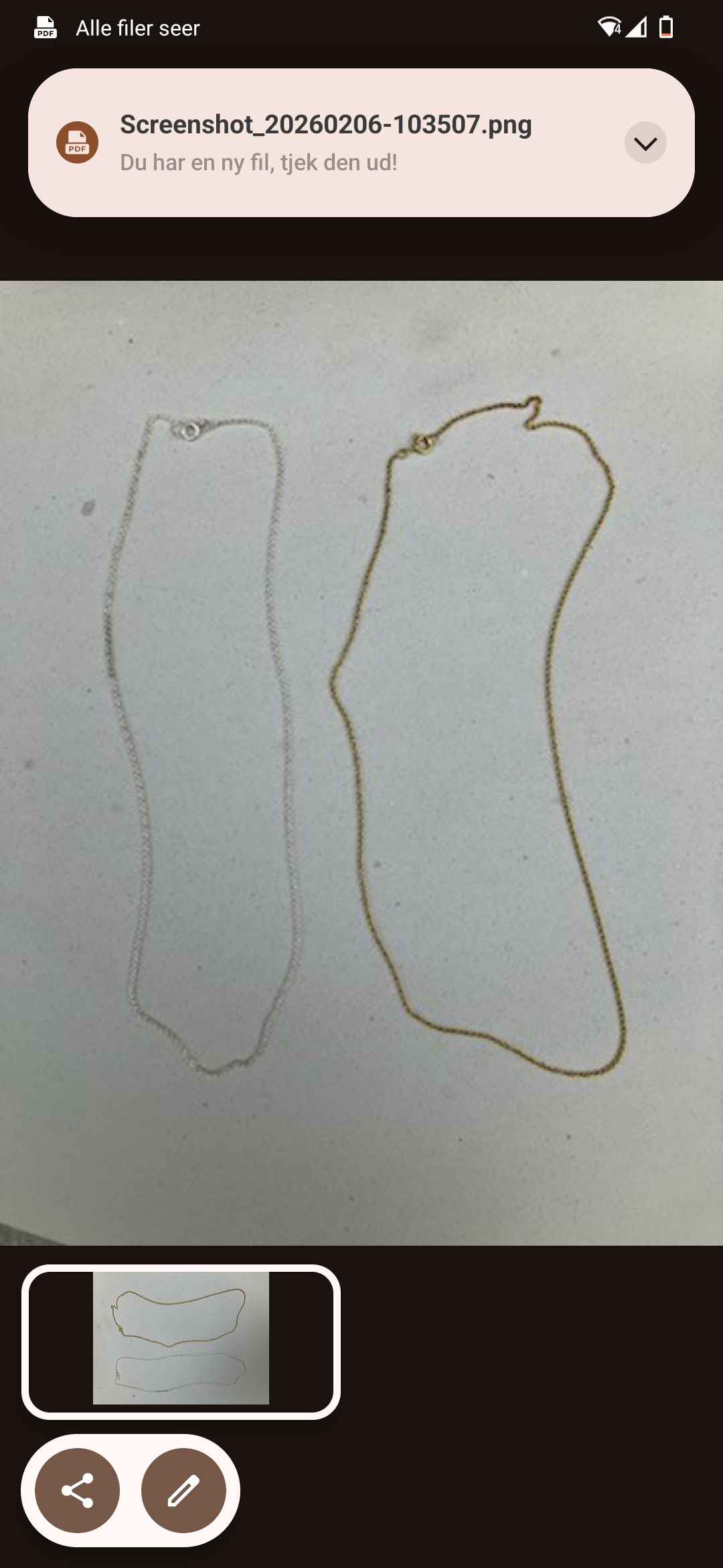 Kæde af sølv eller guld - Billede 3